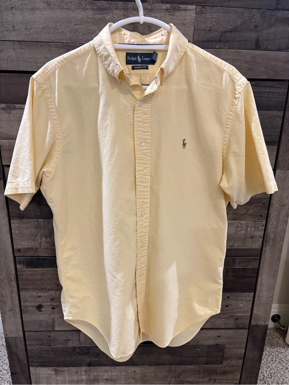 Polo Ralph Lauren Classic Fit Yellow Button Down Men’s M